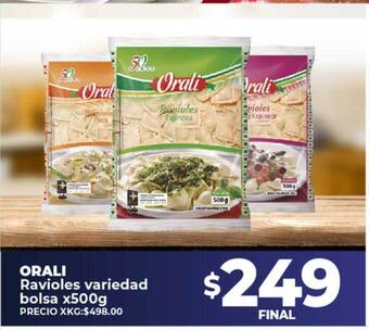 Supermayorista Vital Orali ravioles variedad bolsa oferta