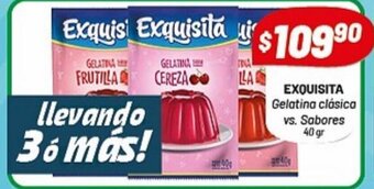 Almacor Exquisita Gelatina Clásica vs Sabores oferta