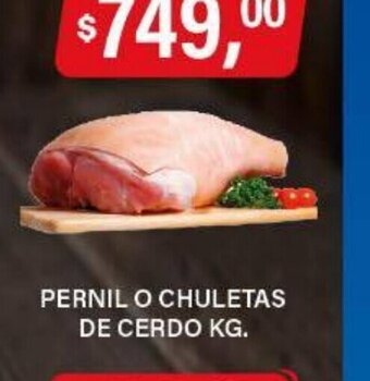 Supermercados Damesco Pernil o Chuletas De Cerdo Kg oferta