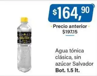 Supermercados Damesco Agua Tónica Clásica, Sin Azúcar Salvador Bot. 1.5 lt. oferta