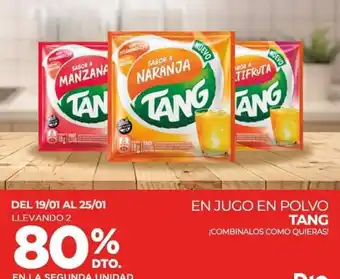 Supermercados DIA Jugo en Polvo Tang oferta