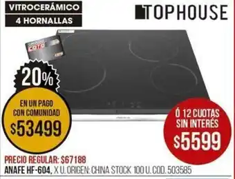 Coto Anafe HF-604 oferta