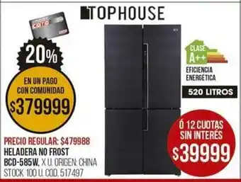 Coto Heladera No Frost BCD-585W oferta