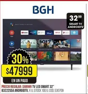 Coto TV LED Smart 32" B3222S5A Android TV oferta
