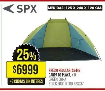 Coto Carpa De Playa oferta