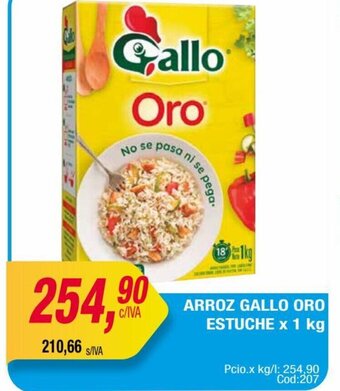 Maxiconsumo Arroz Gallo Oro Estuche x 1kg oferta