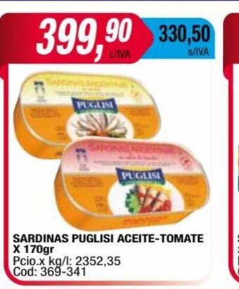 Maxiconsumo Sardinas Puglisi Aceite-Tomate x 170gr oferta