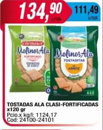 Maxiconsumo Tostadas ALa Clasi-Fortificados x 120gr oferta