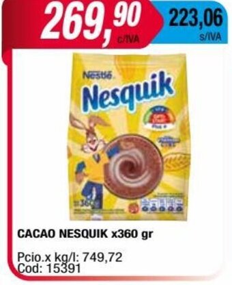 Maxiconsumo Cacao Nesquik x 360gr oferta