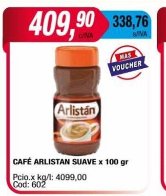 Maxiconsumo Café Arlistan Suave x 100gr oferta