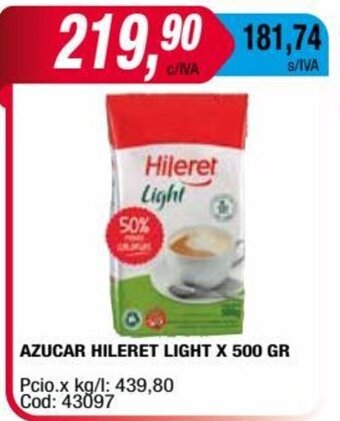 Maxiconsumo Azucar Hileret Light x 500gr oferta