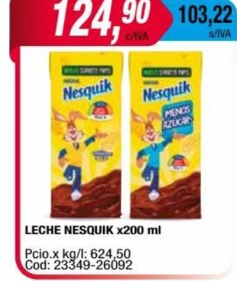 Maxiconsumo Leche Nesquik x 200ml oferta