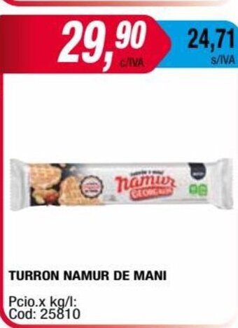 Maxiconsumo Turron Namur de Mani oferta