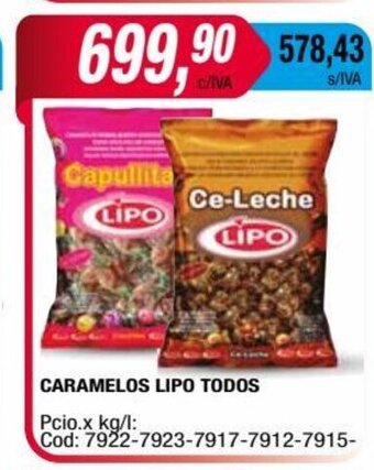Maxiconsumo Caramelos Lipo Todos oferta