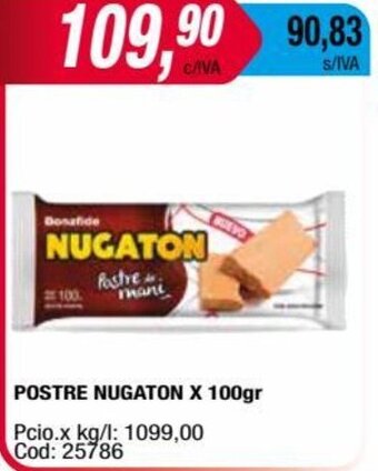 Maxiconsumo Postre Nugaton x 100 gr oferta