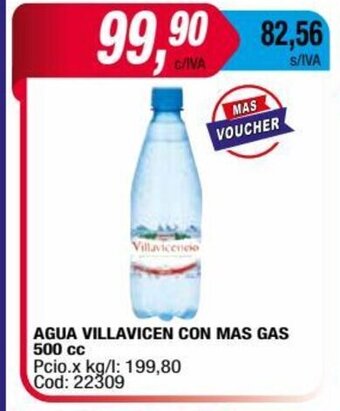 Maxiconsumo Agua Villavicen Con Mas Gas 500 cc oferta
