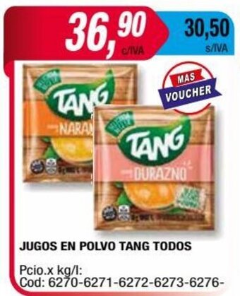 Maxiconsumo Jugos En Polvo Tang Todos oferta
