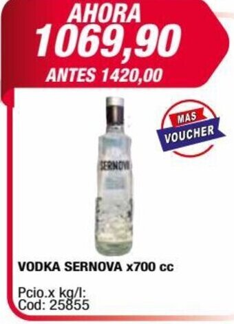 Maxiconsumo Vodka Sernova x 700cc oferta