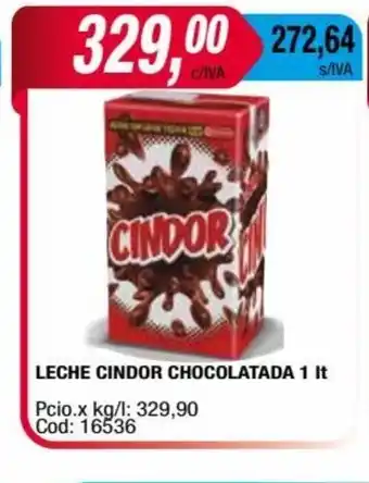 Maxiconsumo Leche Cindor Chocolatada 1lt oferta