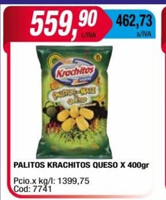 Maxiconsumo Palitos Krachitos Queso x 400gr oferta