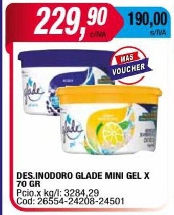 Maxiconsumo Des. Inodoro Glade Mini Gel x 70gr oferta