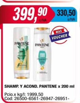 Maxiconsumo Shamp. Y Acond. Pantene x 200ml oferta