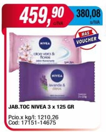 Maxiconsumo Jab. Toc Nivea 3 x 125gr oferta