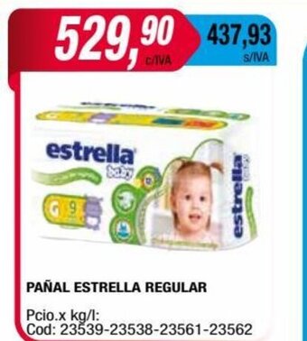 Maxiconsumo Pañal Estrella Regular oferta