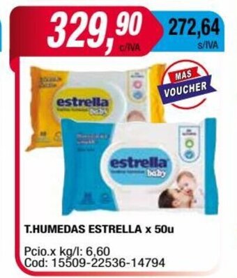 Maxiconsumo T.Humedas Estrella X 50u oferta