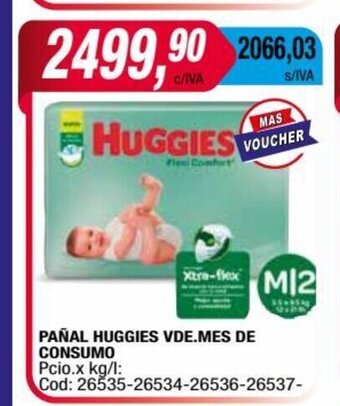 Maxiconsumo Pañal Huggies VDE.Mes de Consumo oferta
