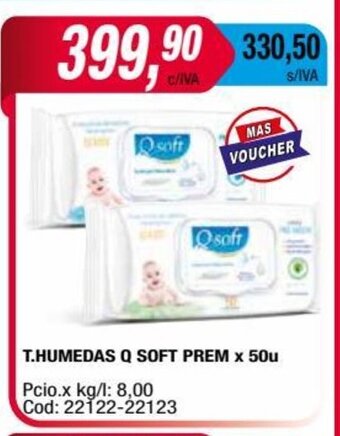 Maxiconsumo T.Humedas Q Soft Prem x 50u oferta