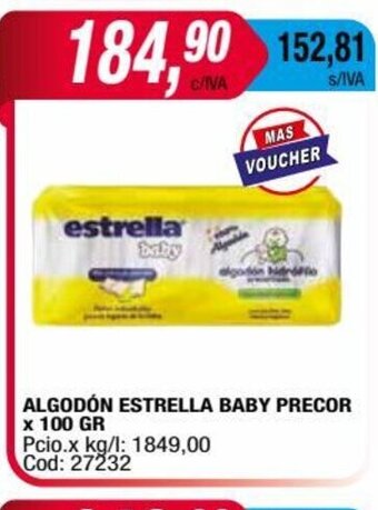 Maxiconsumo Algodón Estrella Baby Precor x 100gr oferta