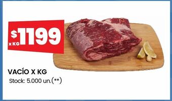 Changomas Vacío x kg oferta