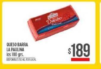 Supermercados Vea Queso Barra La Paulina oferta