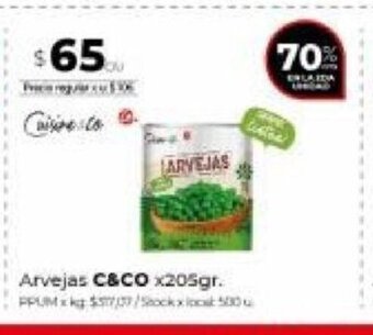 Disco Arvejas C&Co oferta