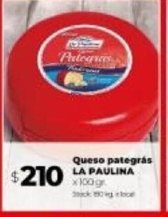 Disco Queso Pategras La Paulina oferta