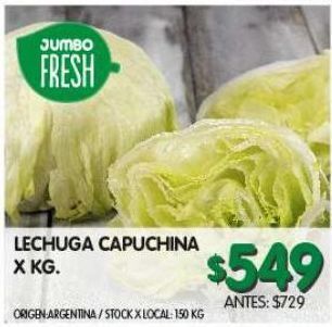 Jumbo Lechuga capuchina x kg oferta