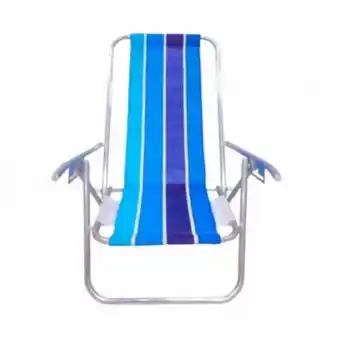 Tio Musa Reposera aluminio botafogo 5 posiciones raya azul oferta