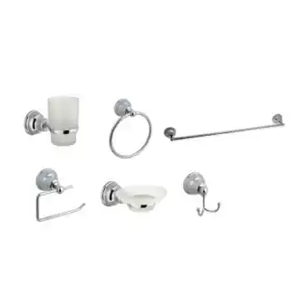 Set accesorios juego baño grifería hydros kiss kit 6 piezas