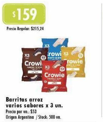 Jumbo Barritas arroz varios sabores oferta