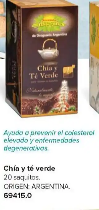 Chia y té Verde