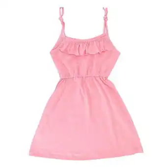 Coto Vestido niña liso color rosa talle 6 oferta