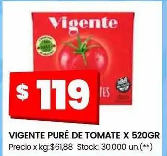 Changomas Vigente puré de tomate oferta