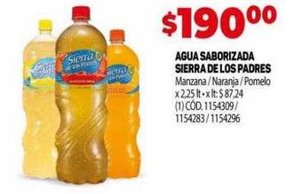 Makro Agua saborizada sierra de los padres oferta