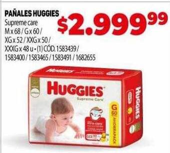 Makro Pañales huggies supreme care oferta