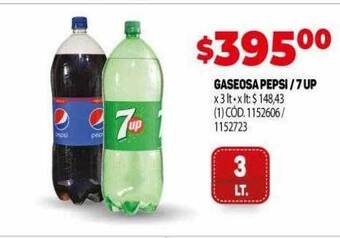 Makro Gaseosa pepsi 7up oferta
