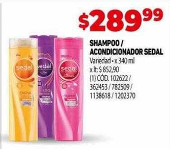 Makro Shampoo acondicionador sedal oferta