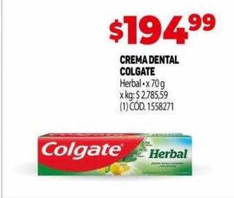 Makro Crema dental colgate herbal oferta
