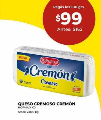 Super MAMI Queso cremoso cremón oferta