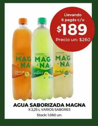 Super MAMI Agua saborizada magna oferta